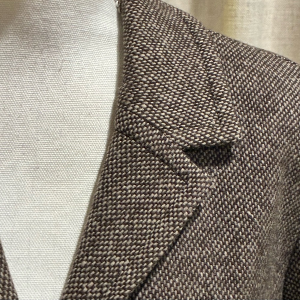 🧥 Heritage Pendleton Tweed Blazer Vintage Brown Tailored Jacket USA Fabric 18 - Picture 2 of 11